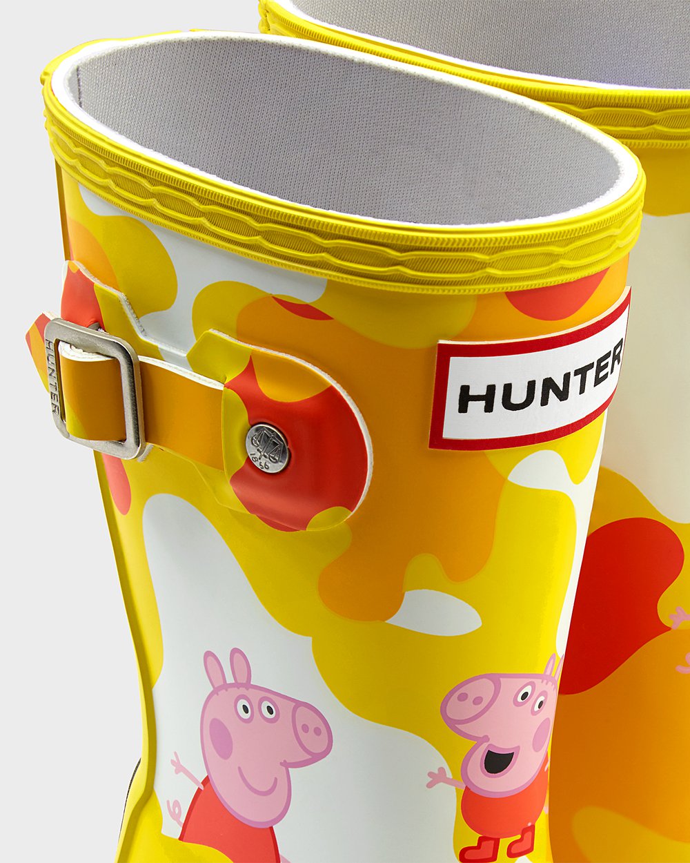 Kids Hunter Original Little Peppa Pig | Rain Boots Yellow | NZ-76520-EADU